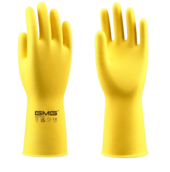 Găng tay gia dụng latex GMG màu vàng
